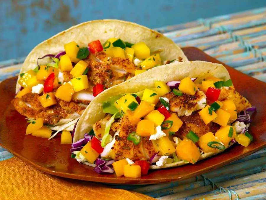 Fisktacos med mangosalsa