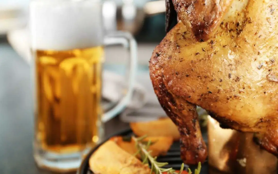 Beer Can Chicken grilla