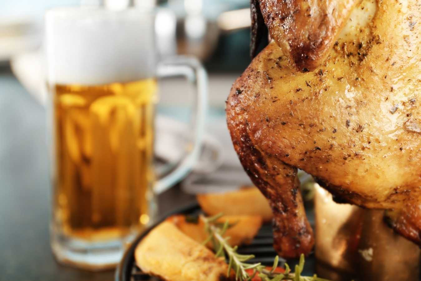 Beer Can Chicken grilla