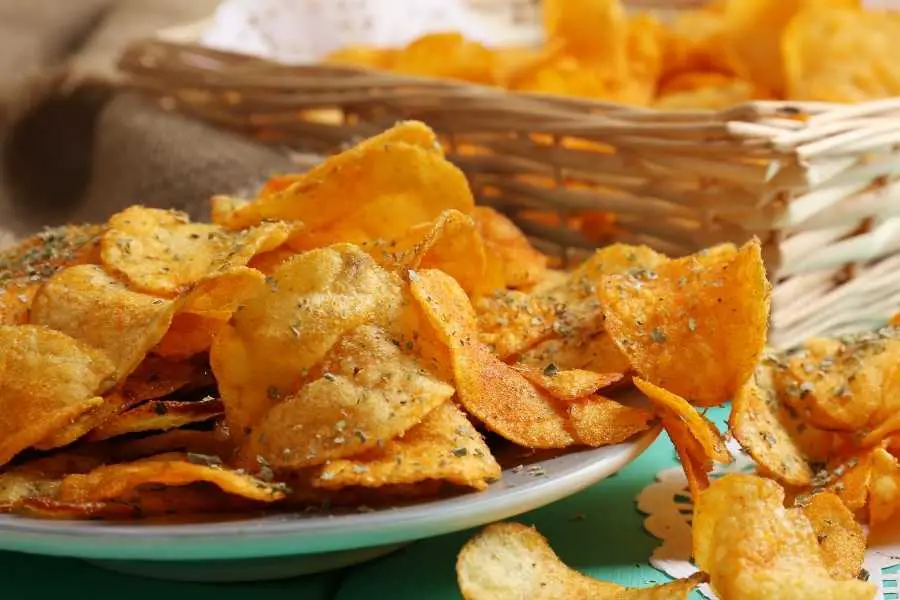 Färdiga chips hemmagjorda