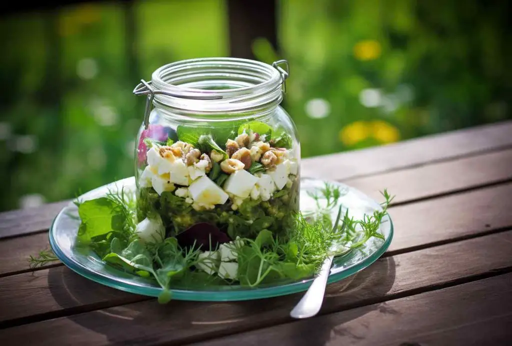 Flädergele sallad