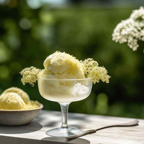 Fläderblomsglass