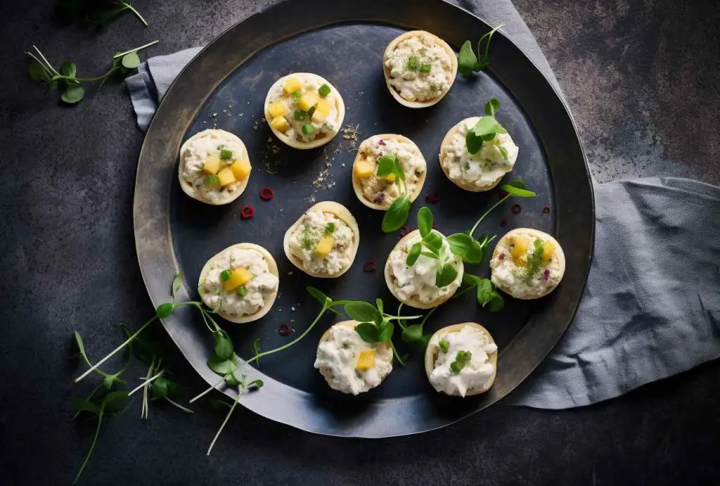 vegetariska snittar pepparrot